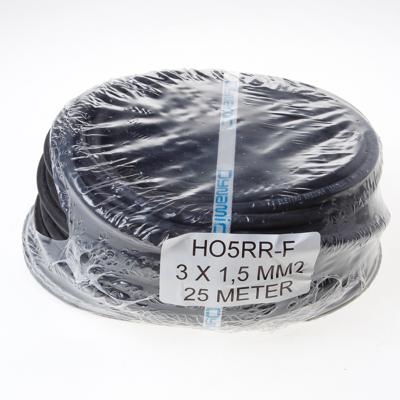 Kabel neopr.zwart 3x1.5 (25m)