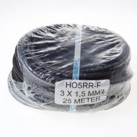 Kabel neopr.zwart 3x1.5 (25m) - thumbnail