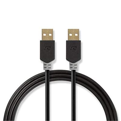 Nedis USB-Kabel | USB-A Male | USB-A Male | 480 Mbps | 2 m | 1 stuks - CCBW60000AT20 CCBW60000AT20 Nedis USB-Kabel | USB-A Male | USB-A Male | 480 Mbps | 2 m | 1 stuks - CCBW60000AT20 CCBW60000AT20