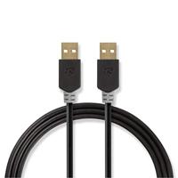 Nedis USB-Kabel | USB-A Male | USB-A Male | 480 Mbps | 2 m | 1 stuks - CCBW60000AT20 CCBW60000AT20 - thumbnail