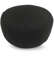 Green Tree Meditatiekussen Katoen Rond Zwart - 36 x 15 cm - thumbnail