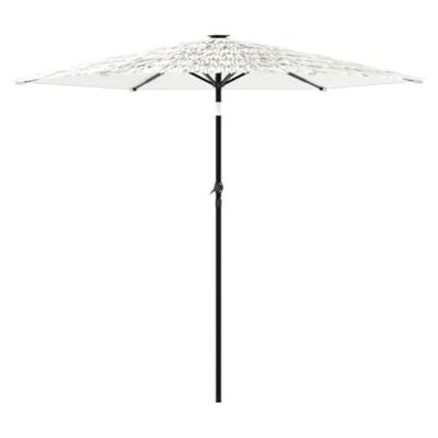 Parasol met stalen paal 223x223x213 cm wit Parasol met stalen paal 223x223x213 cm wit