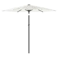 Parasol met stalen paal 223x223x213 cm wit - thumbnail