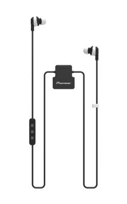 Pioneer CL5BT In-ear sport-hoofdtelefoon met Bluetooth (ClipWear), muziekweergave tot 8 uur, IPX4 spatwaterdicht, handsfree-functie, inline afstandsbediening, voor Apple en Android, wit