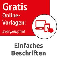 Avery-Zweckform L4773REV-20 Folie-etiketten 63.5 x 33.9 mm Polyester folie Wit 480 stuk(s) Weer verwijderbaar Laser (kleur), Laser (zwart/wit), Kopiëren - thumbnail