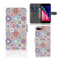 Apple iPhone 7 Plus | 8 Plus | Bookcase | Tiles Color - thumbnail