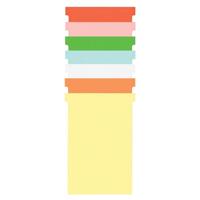 Nobo T-planbordkaarten index 4, ft 180 x 124 mm, groen - thumbnail