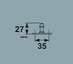 AXA pen - tbv habilis - RVS - 2465-06-81E