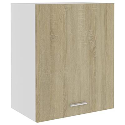 Hangkasten 2 st 50x31x60 cm spaanplaat sonoma eikenkleurig