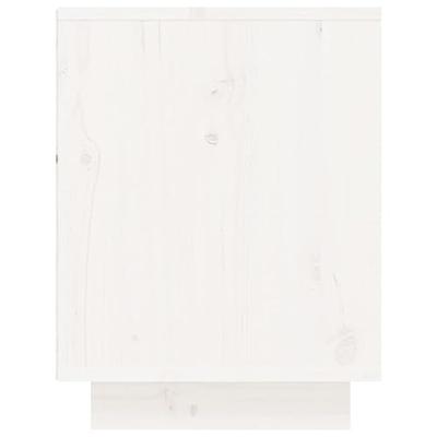 VidaXL Schoenenkast 60x34x45 cm massief grenenhout wit