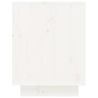 VidaXL Schoenenkast 60x34x45 cm massief grenenhout wit - thumbnail