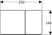 Geberit Drukplaat Sigma 70 Frontbediening 2-toets RVS Roodgoud - thumbnail