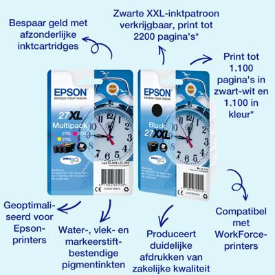 Epson Inktcartridge 27XL Origineel Magenta C 13 T 27134012