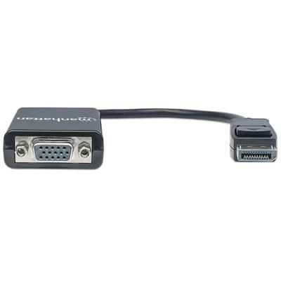 Manhattan 151962 DisplayPort / VGA Adapter [1x DisplayPort stekker - 1x VGA-bus] Zwart UL gecertificeerd 15.00 cm