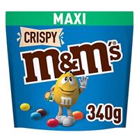 M&M&apos;S Crispy chocolade snoepjes maxi 340g bij Jumbo - thumbnail