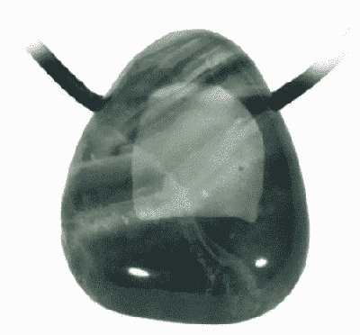 Fluoriet Trommelsteen Hanger Geboord