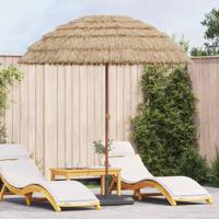 VidaXL Strandparasol naturel 255 x 255 x 255 cm polyester en staal - thumbnail
