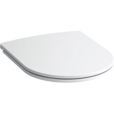 Laufen closetzitting slim 37.4x44.3x5.3cm met deksel afneembaar systeem duroplast wit h8989650000001