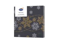 Servetten Snow Glitter Black 3-laags tissue 24 x 24 cm Duni - Duni - thumbnail