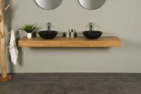 Waschbecken Tischplatte Teakholz Organic 200 cm - thumbnail