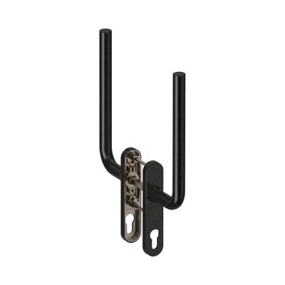 Hardbrass Hefschuifdeurgreep Oslo dubbel PC69 - zwart Hardbrass Hefschuifdeurgreep Oslo dubbel PC69 - zwart