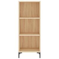 Dressoir 34,5x32,5x90 cm bewerkt hout sonoma eikenkleurig - thumbnail
