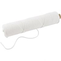 Creativ Company Lont, geschikt voor dompelkaarsen (dia. 22-30 mm) en gegoten kaarsen (dia. 60-80 mm) , 100 gr, 50 m/ 1 rol - thumbnail