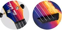Flight Travel Series TUS-EE Sunset Elise Ecklund Signature sopraan ukelele met gigbag - thumbnail
