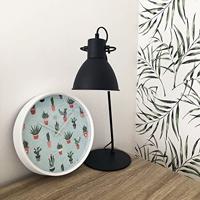 NeXtime NX-7348 Wandklok NXt Cactusdia 30cm Kunststof Wit - thumbnail