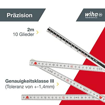 Wiha 33232 33232 Duimstok 2 m Kunststof