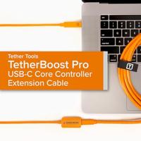 Tethertools TetherBoost Pro USB-C Core Controller Extension Cable- Orange - thumbnail