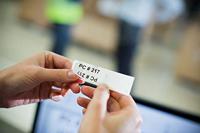 Brother FLe-2511 Labeltape gelamineerde kabeletiketten Tapekleur: Wit Tekstkleur: Zwart - thumbnail