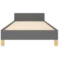 Bedframe zonder matras 90x200 cm stof donkergrijs - thumbnail