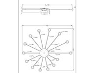 Trio Grote plafondlampPeacock zwart - 679511532 - thumbnail