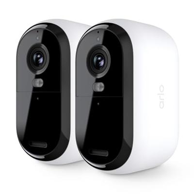 ARLO ESSENTIAL2 2K OUTDOOR CAMERA 2-PACK VMC3250-100EUS IP-Bewakingscameraset Met 2 cameras 2688 x 1520 Pixel