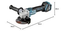 Makita accu haakse slijper 125mm 18v naked (aws) - thumbnail