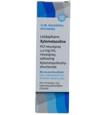 Leidapharm Xylometazoline hcl neusspray 1mg/ml 10 Milliliter