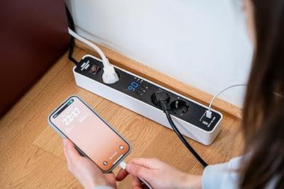 Brennenstuhl 1153230026 Stekkerdoos Zwart, Wit 1 stuk(s)