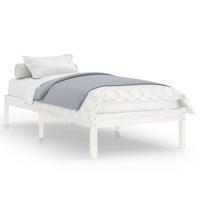 Bedframe massief hout wit 90x190 cm - thumbnail
