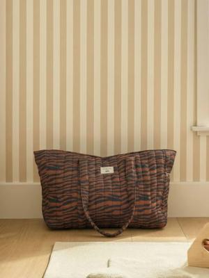 Totebag Wildlife in katoenen canvas mahonie Totebag Wildlife in katoenen canvas mahonie