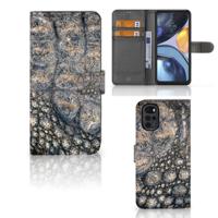 Motorola Moto G22 | Telefoonhoesje | Met pasjeshouder | Krokodillenprint - thumbnail