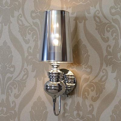 Eenvoudige moderne studie Living Room slaapkamer bed lamp mode creatieve corridor gangpad foyer wand lamp maat: S (zilver)