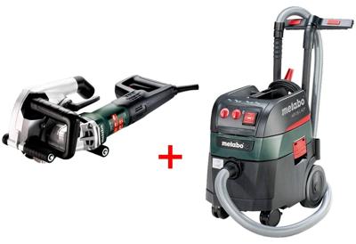 Metabo mfe 40 muursleuffrees 1900 watt 40mm diepte met 125mm schijven + asr 35 l acp bouwstofzuiger Metabo mfe 40 muursleuffrees 1900 watt 40mm diepte met 125mm schijven + asr 35 l acp bouwstofzuiger