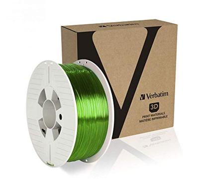 Verbatim 55057 55057 Filament PETG 1.75 mm 1 kg Groen (transparant) 1 stuk(s) Verbatim 55057 55057 Filament PETG 1.75 mm 1 kg Groen (transparant) 1 stuk(s)