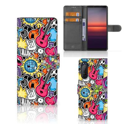 Sony Xperia 5II | Wallet Case | met Pasjes | Punk Rock Sony Xperia 5II | Wallet Case | met Pasjes | Punk Rock