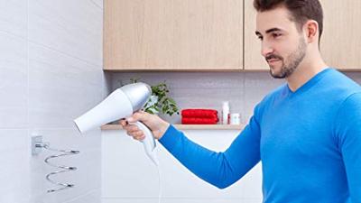 tesa 40242-00000-00 ekkro Föhnhouder Lijm Chroom (glanzend)