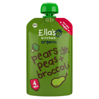 Broccoli pears and peas 4+ maanden bio 120 Gram - thumbnail