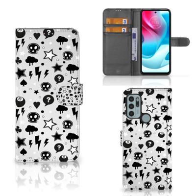 Telefoonhoesje met Naam Motorola Moto G60s Silver Punk Telefoonhoesje met Naam Motorola Moto G60s Silver Punk