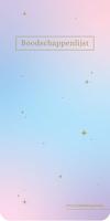 Boodschappenlijst - Pastel Galaxy - thumbnail
