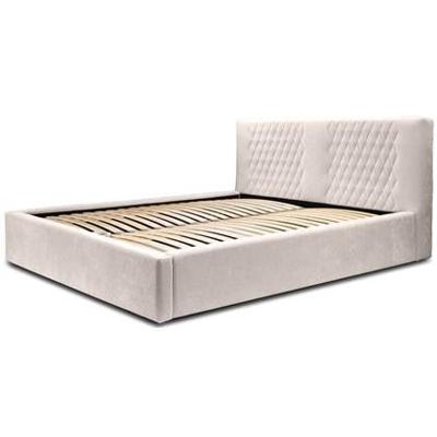 Trae Mobler Montana 160 x 200 cm Gestoffeerd Bed Beige Trae Mobler Montana 160 x 200 cm Gestoffeerd Bed Beige